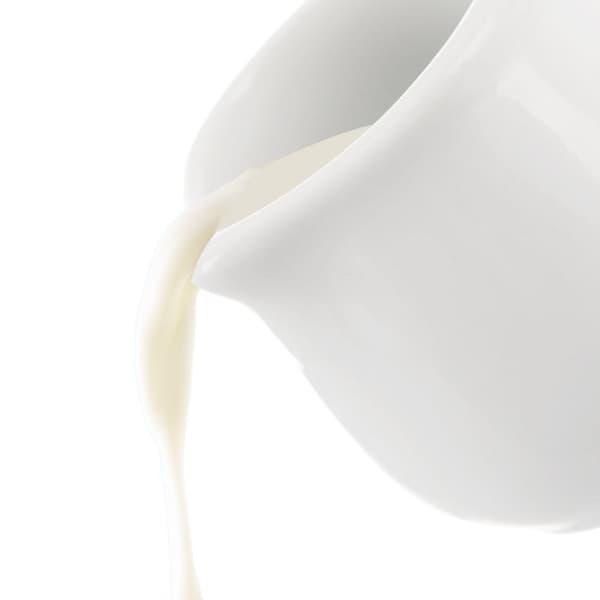 Sæt med 6 porcelænskander - praktiske tude til præcis måling