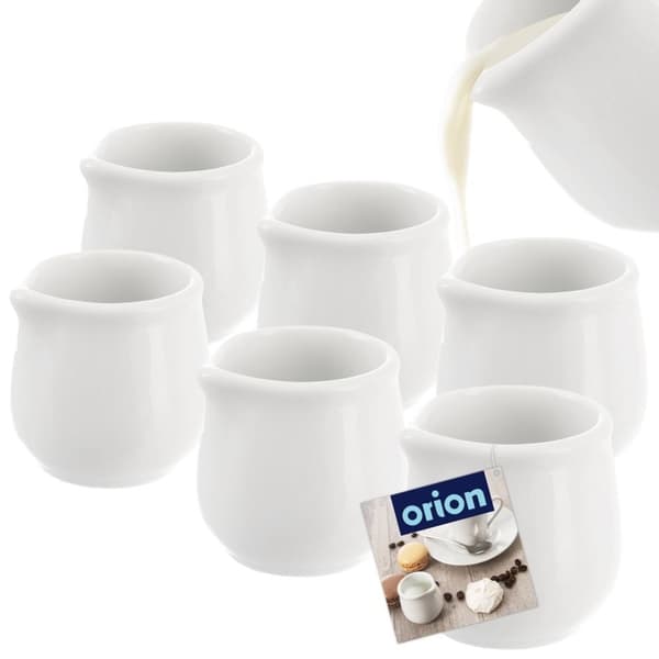 Sæt med 6 porcelænskander - praktiske tude til præcis måling