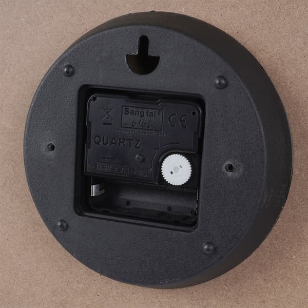Stilfuldt sort vægur 40 cm i MDF og metal