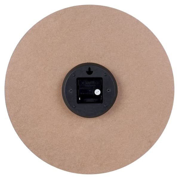 Stilfuldt sort vægur 40 cm i MDF og metal