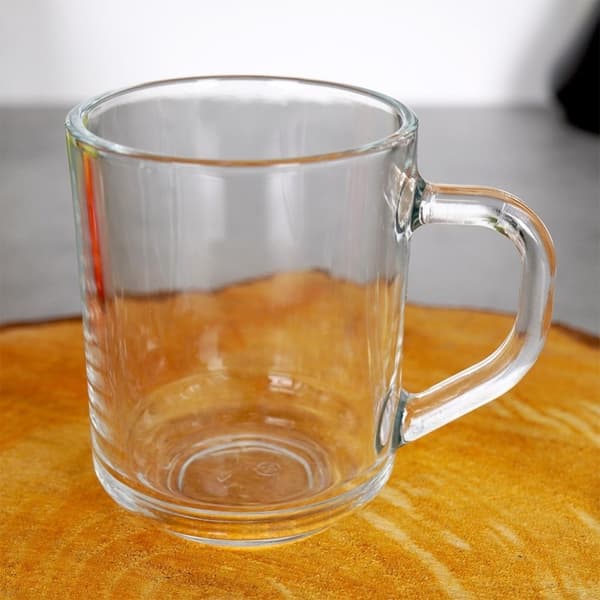 Set med tre glas med handtag - Tjockt glas, mikrovågssäkra