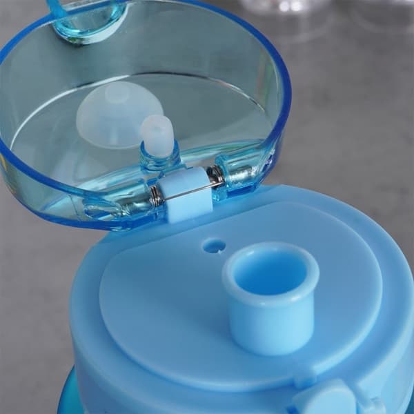 Stilig 1L Vattenflaska med Ombre-Design och Inspirerande Texter