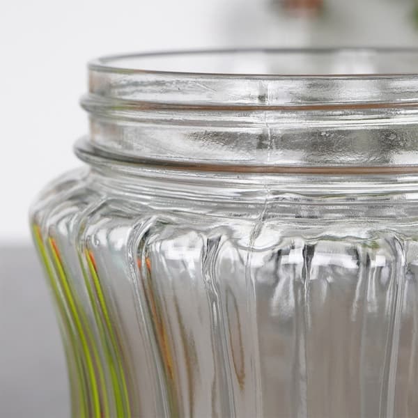 Förvaringsbehållare för torra livsmedel i glas och plast