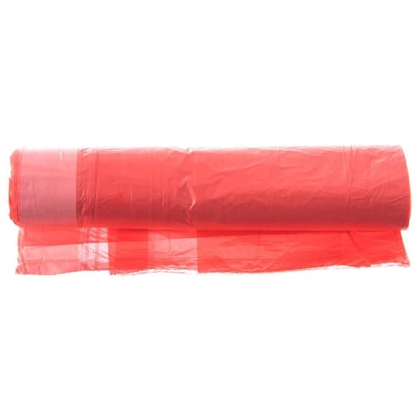 Soppåsar 60L HDPE Röd Jordgubbsdoft med Dragsnöre, 10-pack