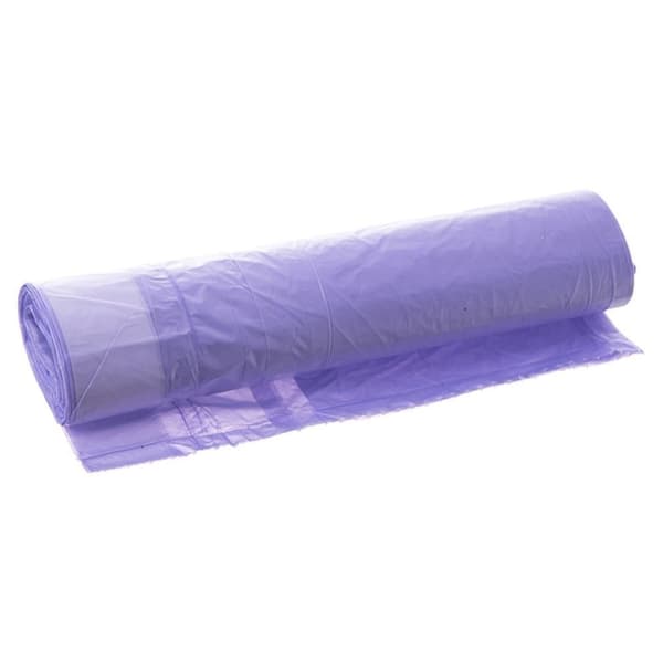 10 lila soppåsar 40L HDPE med lavendeldoft och dragsnöre