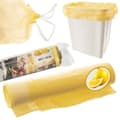 Miniatyrbild 7 av 7: 10-pack gula soppåsar 40L HDPE med citrondoft och dragsnöre
