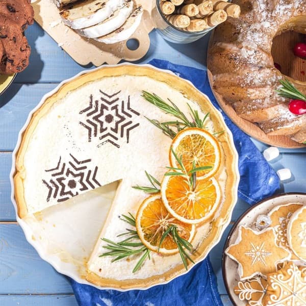 Julmallar för kaffe & dessert: skapa imponerande mönster