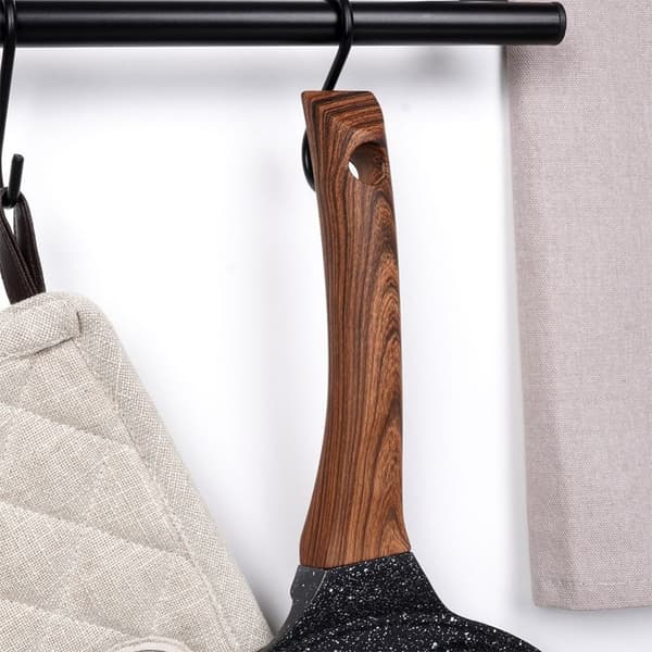 Granitt stekepanne 26 cm med 7 hull til alle komfyrer