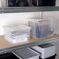 Miniatyrbillede 5 af 11: Opbevaringsboks med låg - slidstærkt og gennemsigtigt plast