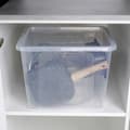 Miniatyrbillede 8 af 11: Opbevaringsboks med låg - slidstærkt og gennemsigtigt plast