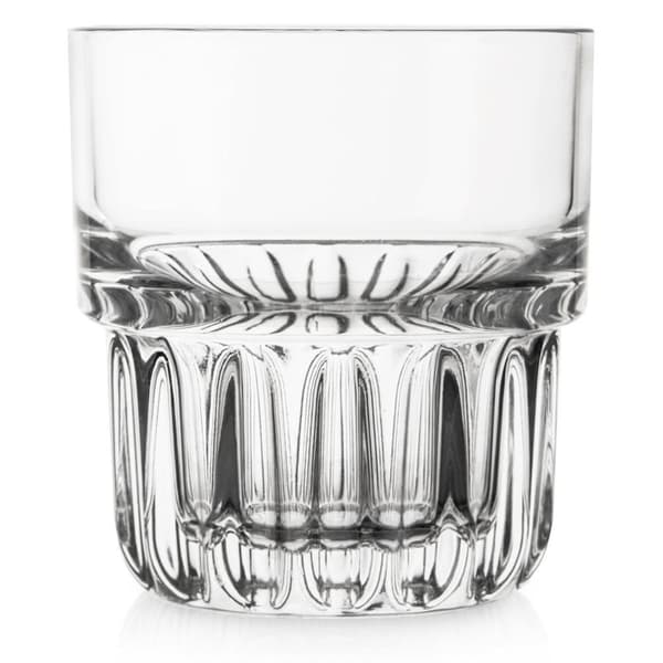 Kestävä lasi 200 ml uritettu pohja juomia varten