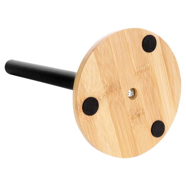 Sort metal & bambus køkkenpapir håndklædeholder, LOFT stil