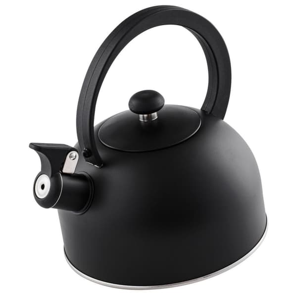 Elegant vannkoker i matt svart rustfritt stål