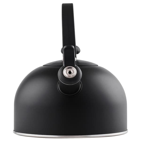 Elegant vannkoker i matt svart rustfritt stål