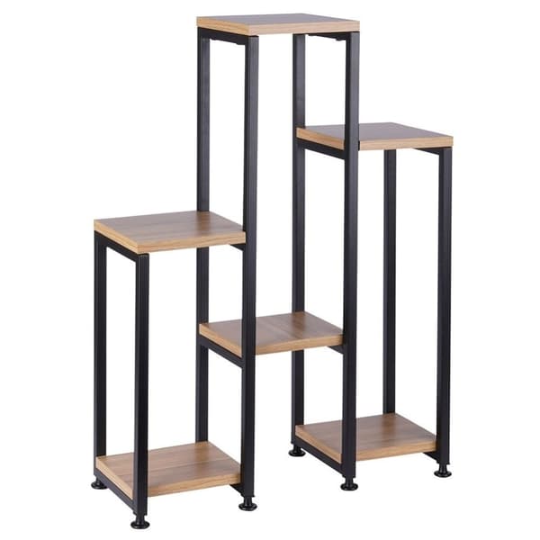 Blomsterstander i metal med seks niveauer til planter