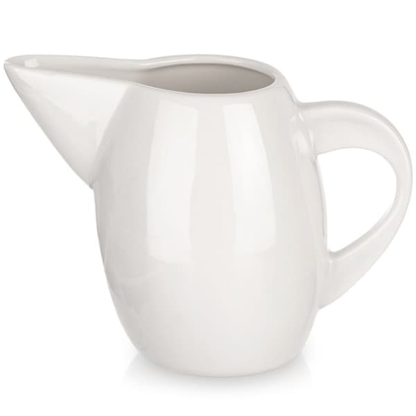 Porselensmugge med håndtak for fløte og melk