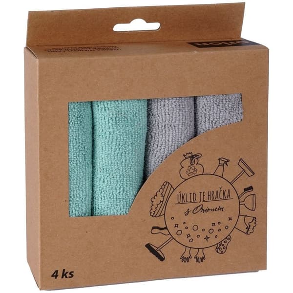 Høyabsorberende kjøkkenhåndklær i mikrofiber, 4-pakning