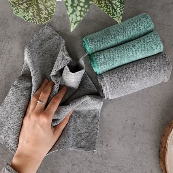 Høyabsorberende kjøkkenhåndklær i mikrofiber, 4-pakning