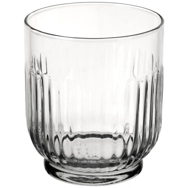 Sett med 6 glass, 300 ml, tykt glass for drikke