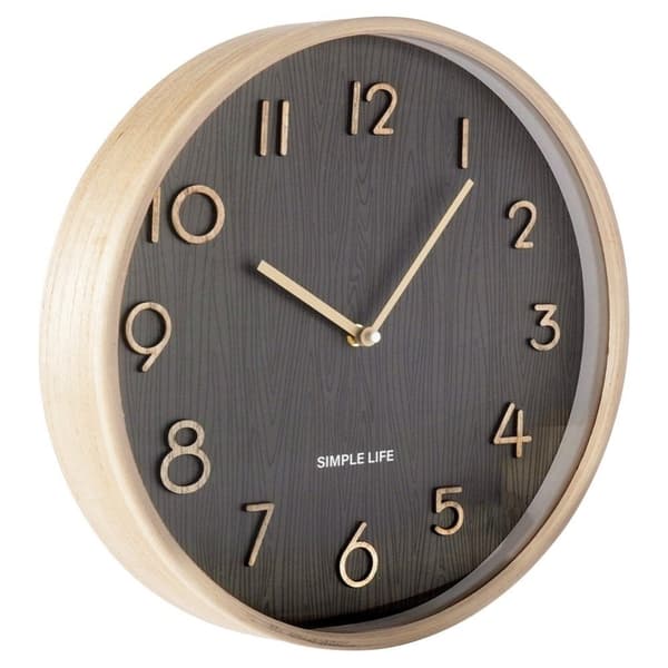Klassinen seinäkello 38 cm puisella designilla
