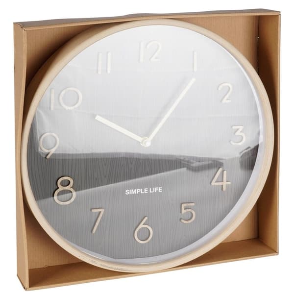 Klassinen seinäkello 38 cm puisella designilla