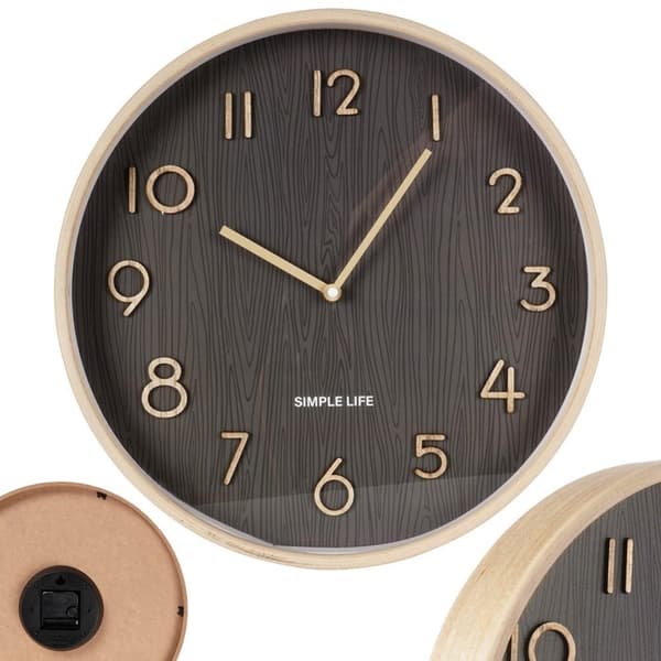 Klassinen seinäkello 38 cm puisella designilla