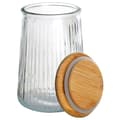 Miniatyrbilde 6 av 9: Glassbeholder med bambuslokk - lufttett og tåler oppvaskmaskin
