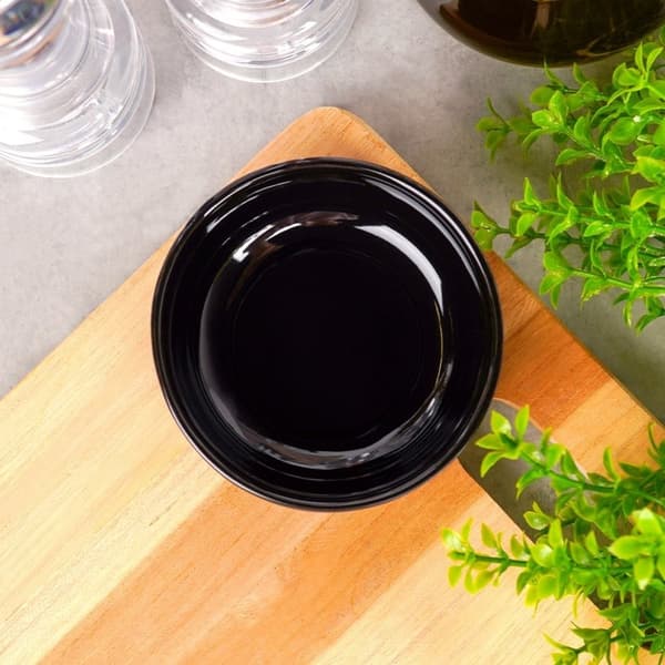 Svart Stengodsskål 150ml – Perfekt för Dipsåser och Snacks