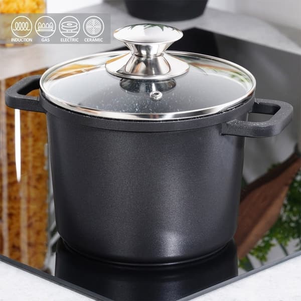Høj pande med non-stick belægning