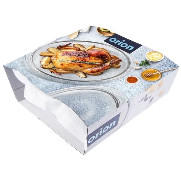 Oval ildfast glassform med lokk for baking og grateng