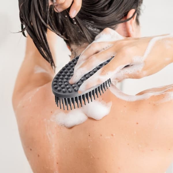 Universell silikonborste för kök, badrum och massage