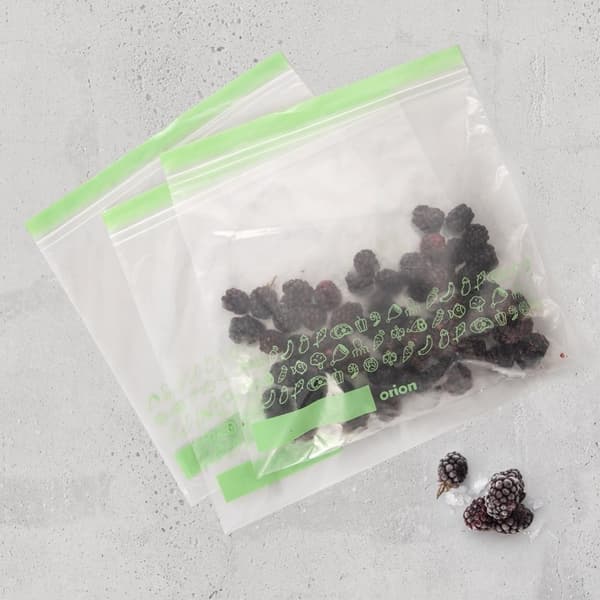 Förslutningsbara plastpåsar för kyl och frys, 25-pack