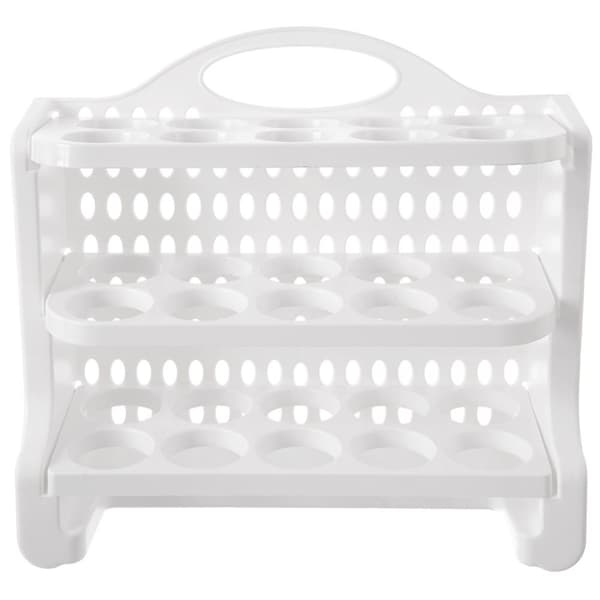 Eggoppbevaring for kjøleskap - 30 egg, tre nivåer
