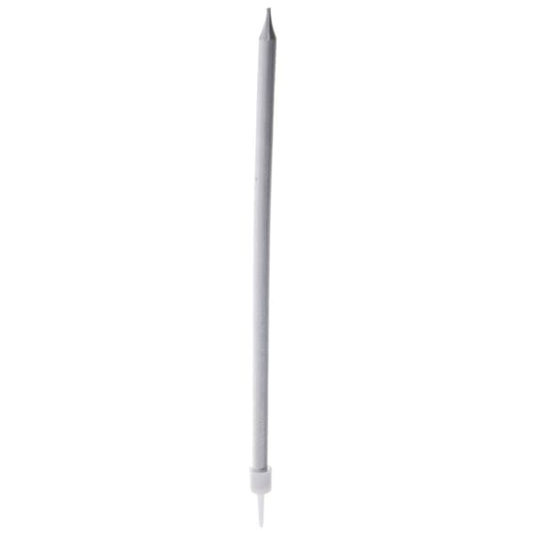 Elegante 14,5 cm sølvlys med holdere for stabilitet