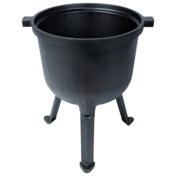 Gjutjärnsgryta med lock och ben, 8 liter