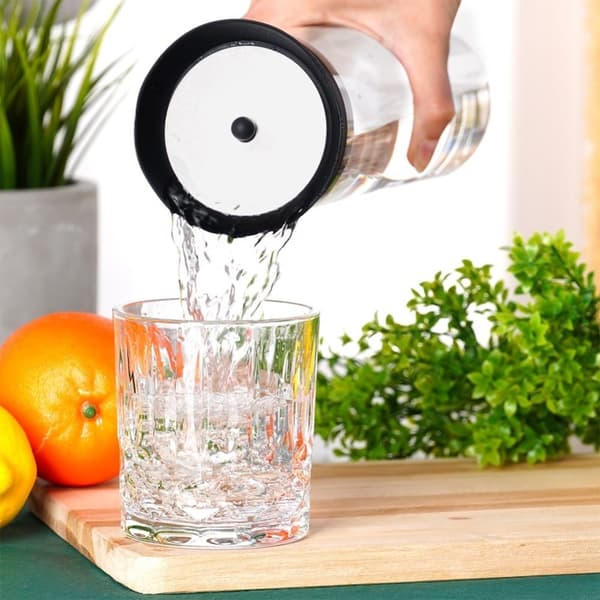 Elegant Glaskanna med Lock – 1L, Smart Hällsystem