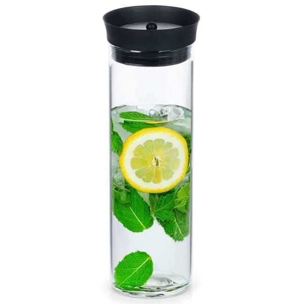 Elegant Glaskanna med Lock – 1L, Smart Hällsystem