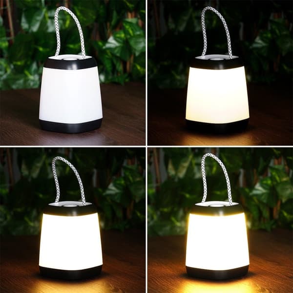 Portabel LED-lampa med batteri och tre ljuslägen