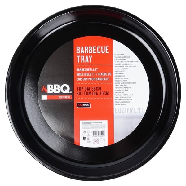Rund grillplatta i stål med non-stick beläggning. Perfekt för grillning, köttbakning och bakning i ugnen.rund grillplatta, non-stick grillplatta, gril
