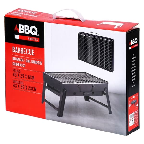 Sammenleggbar kullgrill for hjem og utflukter