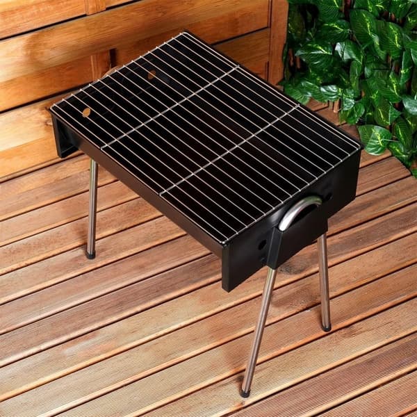Grillkull med fire ben, lett å montere, avtagbart gitter
