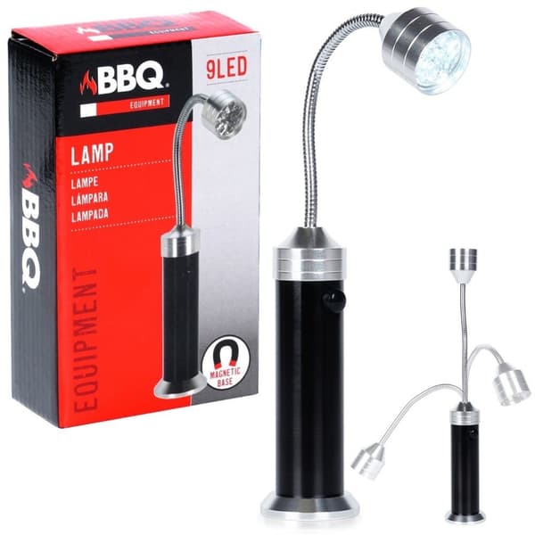 Magnetisk Grilllampa med 9 Justerbara LED-lampor