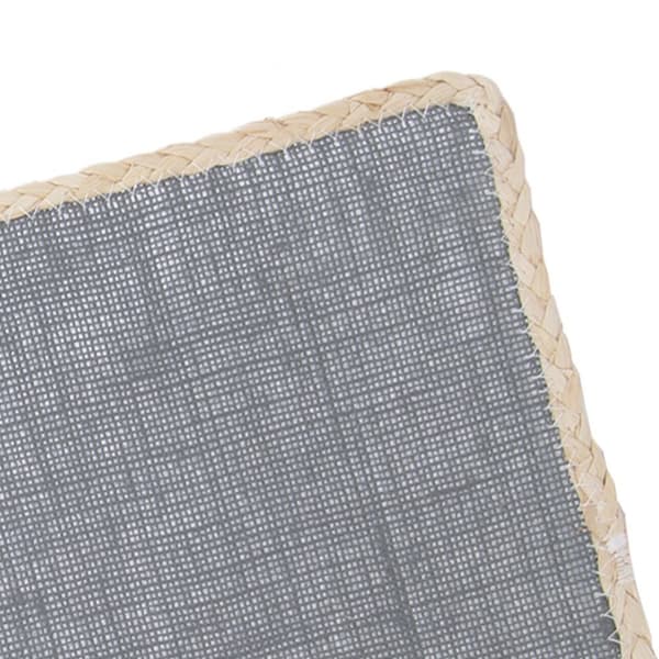 Rektangulær kjøkkenmatte i polyesterfiber med elegant kant