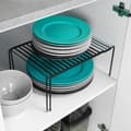Miniatyrbillede 6 af 10: Udtrækkelig sort metal køkkenhylde med justerbar længde