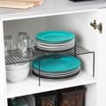 Miniatyrbillede 9 af 10: Udtrækkelig sort metal køkkenhylde med justerbar længde