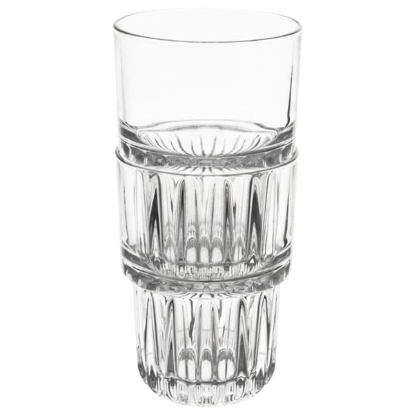 Tykt glas 320 ml med rillet bund til drikkevarer