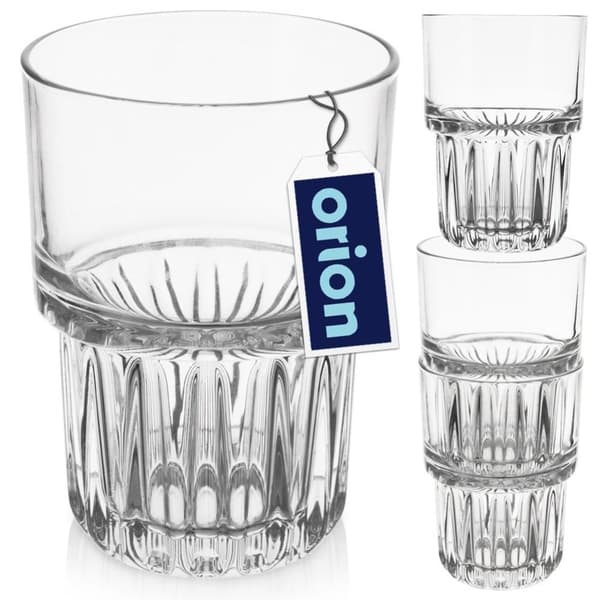 Tykt glas 320 ml med rillet bund til drikkevarer
