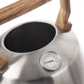 Miniatyrbilde 5 av 8: Vannkoker med fløyte og termometer i rustfritt stål