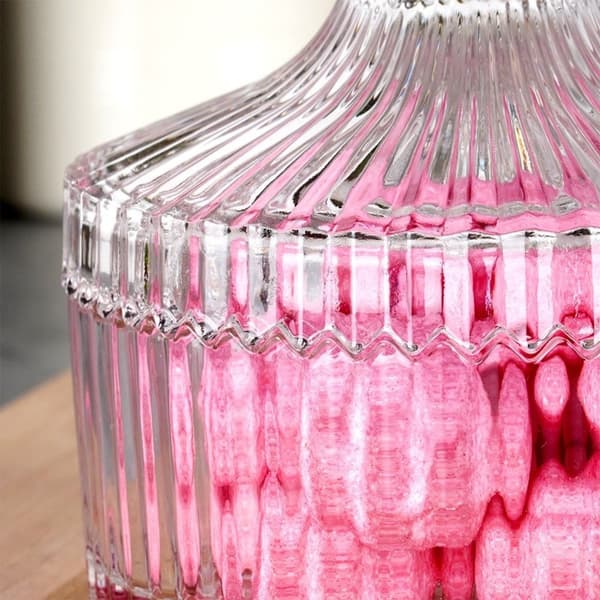 Elegant sukkerskål i glass for stearinlys, snacks og søtsaker