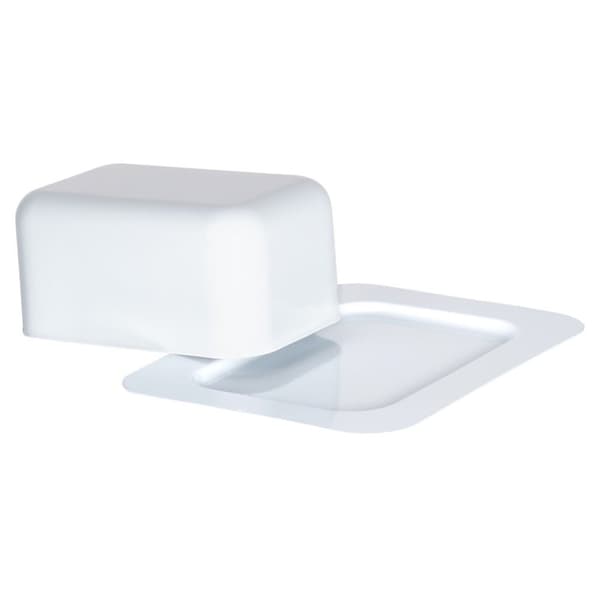 White Steel Butter Changer - Klassisk oppbevaring og servering